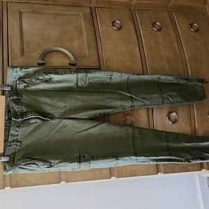 Loft 14 khaki green pants